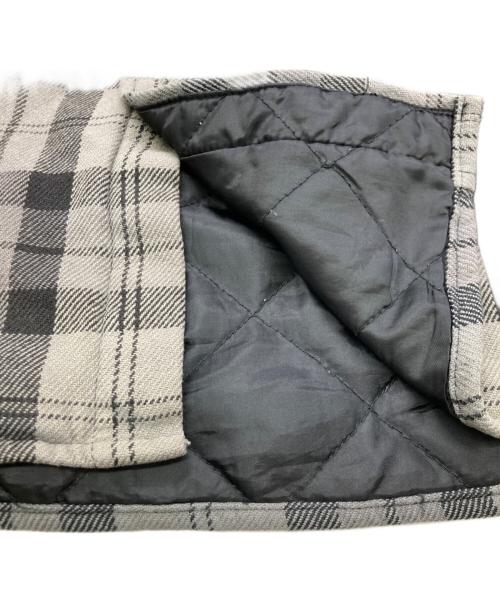 SUPREME（シュプリーム）SUPREME (シュプリーム) Quilted Flannel Snap Shirt グレー サイズ:XLの古着・服飾アイテム