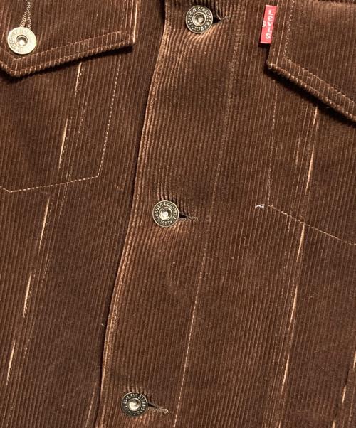 COMME des GARCONS JUNYA WATANABE MAN（コム デ ギャルソン ジュンヤ ワタナベ マン）COMME des GARCONS JUNYA WATANABE MAN (コム デ ギャルソン ジュンヤ ワタナベ マン) LEVI'S (リーバイス) Ｗネーム 3rd × チェスター ドッキングコート ブラウン サイズ:Mの古着・服飾アイテム