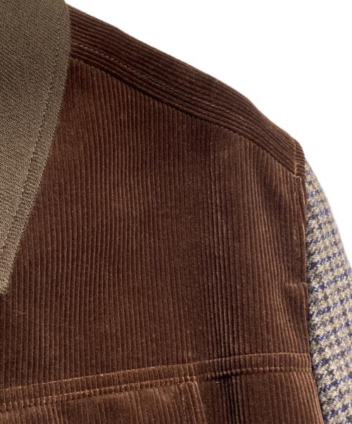 COMME des GARCONS JUNYA WATANABE MAN（コム デ ギャルソン ジュンヤ ワタナベ マン）COMME des GARCONS JUNYA WATANABE MAN (コム デ ギャルソン ジュンヤ ワタナベ マン) LEVI'S (リーバイス) Ｗネーム 3rd × チェスター ドッキングコート ブラウン サイズ:Mの古着・服飾アイテム