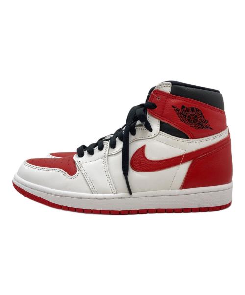 NIKE（ナイキ）NIKE (ナイキ) AIR JORDAN 1 RETRO HIGH OG ホワイト×レッド サイズ:27.0cmの古着・服飾アイテム