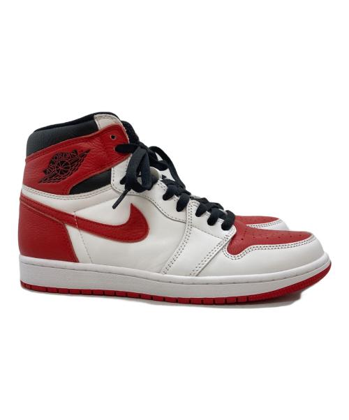 NIKE（ナイキ）NIKE (ナイキ) AIR JORDAN 1 RETRO HIGH OG ホワイト×レッド サイズ:27.0cmの古着・服飾アイテム
