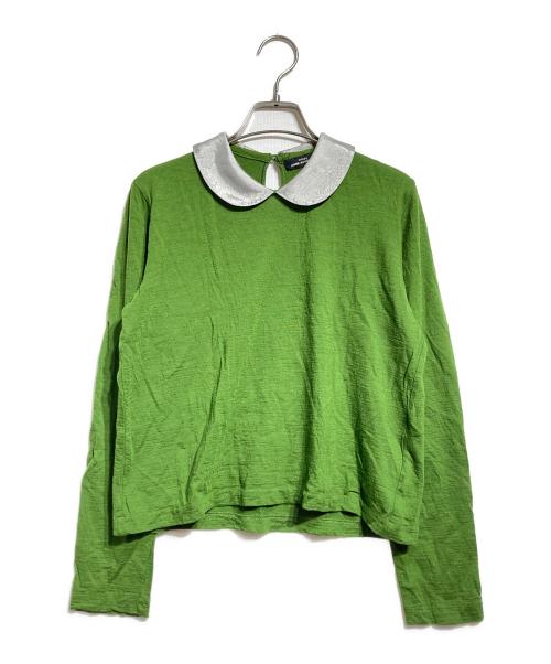 tricot COMME des GARCONS（トリココムデギャルソン）tricot COMME des GARCONS (トリココムデギャルソン) ラウンドカラー ウールジャージー ニット/Round-collar wool jersey knit グリーン サイズ:－の古着・服飾アイテム