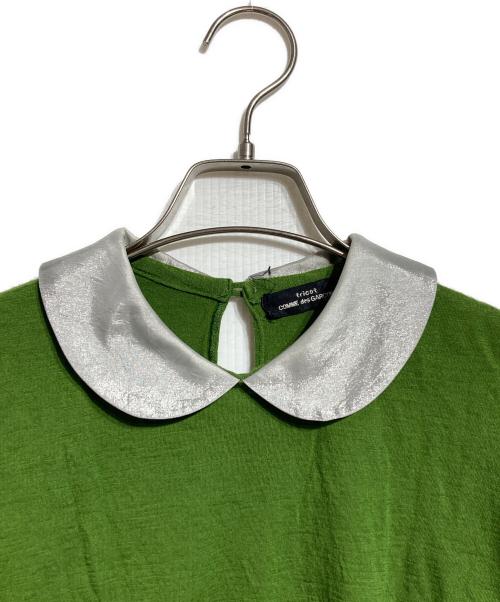 tricot COMME des GARCONS（トリココムデギャルソン）tricot COMME des GARCONS (トリココムデギャルソン) ラウンドカラー ウールジャージー ニット/Round-collar wool jersey knit グリーン サイズ:－の古着・服飾アイテム