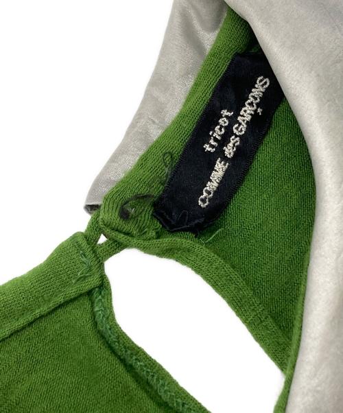 tricot COMME des GARCONS（トリココムデギャルソン）tricot COMME des GARCONS (トリココムデギャルソン) ラウンドカラー ウールジャージー ニット/Round-collar wool jersey knit グリーン サイズ:－の古着・服飾アイテム