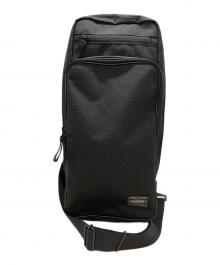PORTER（ポーター）の古着「ハイブリッド スリングショルダーバッグ」｜ブラック