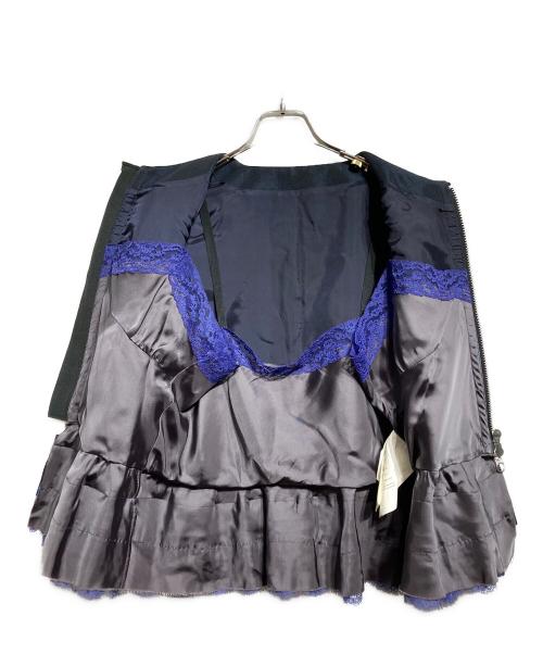 sacai（サカイ）sacai (サカイ) レース切替ブルゾン/Lace-Panel Blouson ネイビー サイズ:3の古着・服飾アイテム