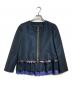 sacai（サカイ）の古着「レース切替ブルゾン/Lace-Panel Blouson」｜ネイビー