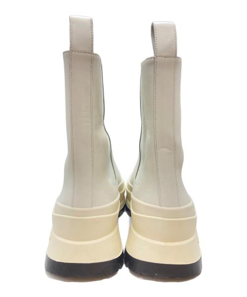 JIL SANDER（ジルサンダー）JIL SANDER (ジルサンダー) チャンキージップブーツ ホワイト サイズ:22.5cmの古着・服飾アイテム