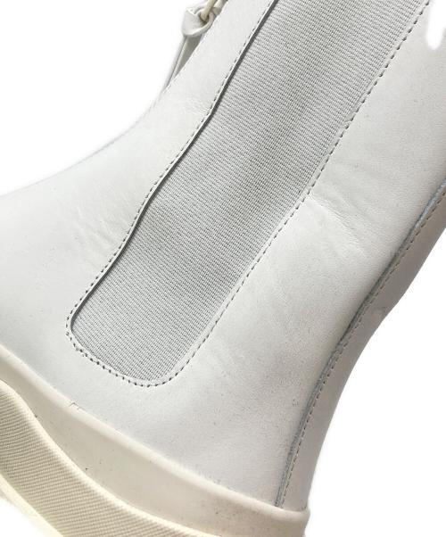JIL SANDER（ジルサンダー）JIL SANDER (ジルサンダー) チャンキージップブーツ ホワイト サイズ:22.5cmの古着・服飾アイテム