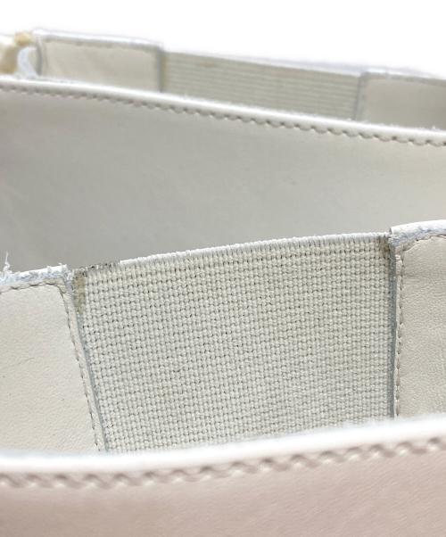 JIL SANDER（ジルサンダー）JIL SANDER (ジルサンダー) チャンキージップブーツ ホワイト サイズ:22.5cmの古着・服飾アイテム