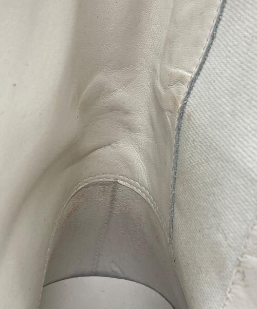 JIL SANDER（ジルサンダー）JIL SANDER (ジルサンダー) チャンキージップブーツ ホワイト サイズ:22.5cmの古着・服飾アイテム