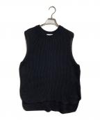 DEUXIEME CLASSEドゥーズィエム クラス）の古着「ニットベスト/Knit vest」｜ブラック