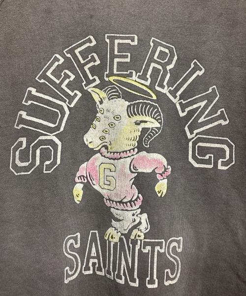 NEXUSVII（ネクサスセブン）NEXUSVII (ネクサスセブン) SAINT MICHAEL (セントマイケル) SUFFERING SAINTS CREW SWEAT ブラウン サイズ:50の古着・服飾アイテム