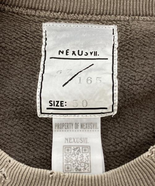 NEXUSVII（ネクサスセブン）NEXUSVII (ネクサスセブン) SAINT MICHAEL (セントマイケル) SUFFERING SAINTS CREW SWEAT ブラウン サイズ:50の古着・服飾アイテム