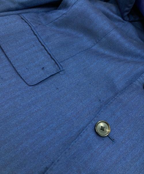 azabu tailor（アザブテーラー）azabu tailor (アザブテーラー) カシミア混テーラードジャケット/Cashmere-blend tailored jacket ネイビー サイズ:FREEの古着・服飾アイテム