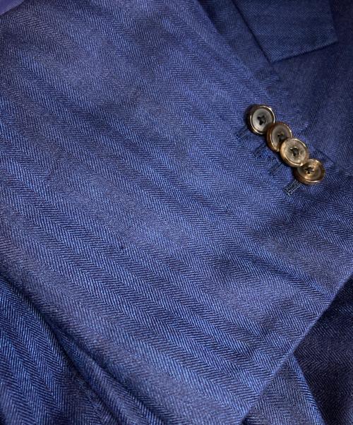 azabu tailor（アザブテーラー）azabu tailor (アザブテーラー) カシミア混テーラードジャケット/Cashmere-blend tailored jacket ネイビー サイズ:FREEの古着・服飾アイテム