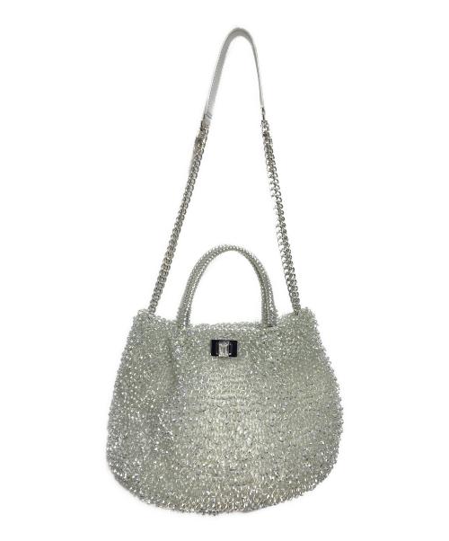 ANTEPRIMA（アンテプリマ）ANTEPRIMA (アンテプリマ) 2wayワイヤーショルダーバッグ / 2-Way Wire Shoulder Bag シルバーの古着・服飾アイテム