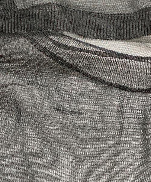 HYKE（ハイク）HYKE (ハイク) SHEER CREW NECK SWEATER/シアークルーネックセーター ブラック サイズ:1の古着・服飾アイテム