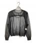 HYKE（ハイク）の古着「SHEER CREW NECK SWEATER/シアークルーネックセーター」｜ブラック