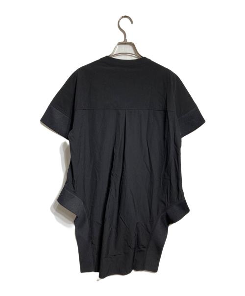 UN3D.（アンスリード）UN3D. (アンスリード) リブコンビタイプライターシャツ/Rib-Combo Typewriter Shirt ブラック サイズ:36の古着・服飾アイテム