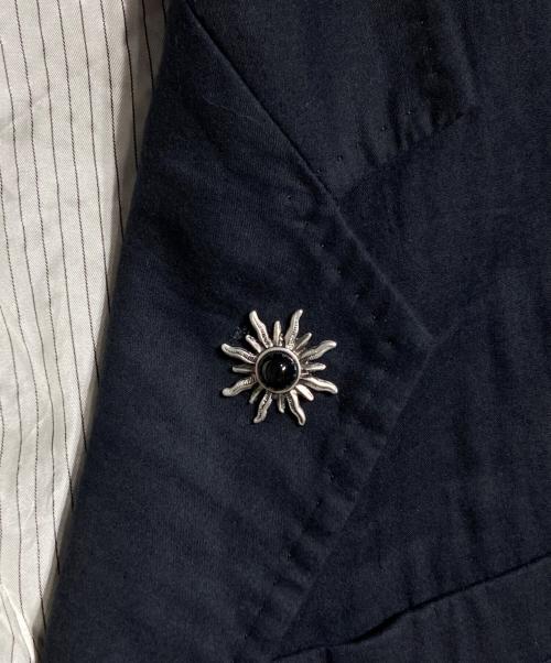 Y's for men（ワイズフォーメン）Y'S for men (ワイズフォーメン) ブローチ付き3ジャケット ブラック サイズ:4の古着・服飾アイテム