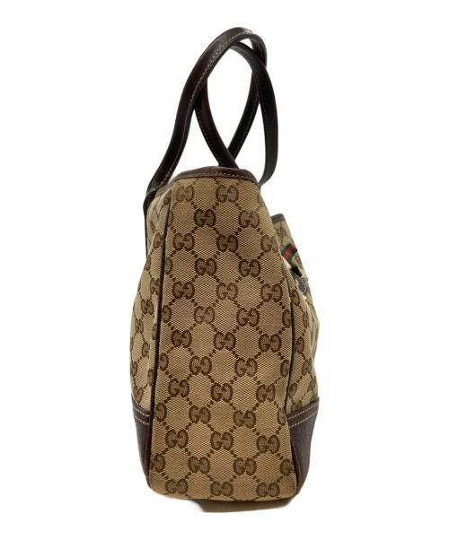 GUCCI（グッチ）GUCCI (グッチ) GG柄 プリンシーライン トートバッグ ブラウン サイズ:不明（表記無）の古着・服飾アイテム
