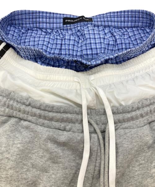 PROJECT G/R（プロジェクト ジーアール）PROJECT G/R (プロジェクト ジーアール) 3 LAYERED SWEAT PANTS/3レイヤー スウェットパンツ グレー サイズ:1の古着・服飾アイテム
