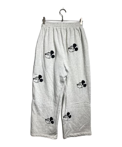 DISNEY（ディズニー）DISNEY (ディズニー) WCJ (ダブルシージェイ) EMBROIDERY SWEAT PANTS/刺繍入りスウェットパンツ グレー サイズ:XLの古着・服飾アイテム