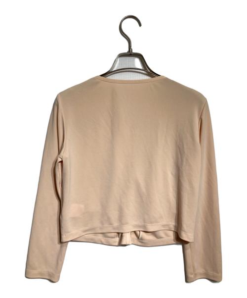 FOXEY NEWYORK（フォクシーニューヨーク）FOXEY NEWYORK (フォクシーニューヨーク) マットストレッチジャージカーディガン/Matte Stretch Jersey Cardigan ベージュ サイズ:38の古着・服飾アイテム