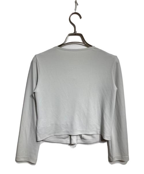 FOXEY NEWYORK（フォクシーニューヨーク）FOXEY NEWYORK (フォクシーニューヨーク) マットストレッチジャージカーディガン/Matte Stretch Jersey Cardigan グリーン サイズ:38の古着・服飾アイテム