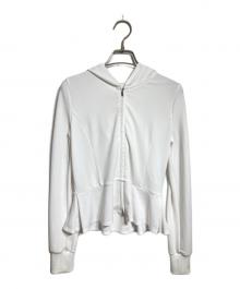 FOXEY NEWYORK（フォクシーニューヨーク）の古着「ジップアップパーカー/Zip-up hoodie」｜ホワイト