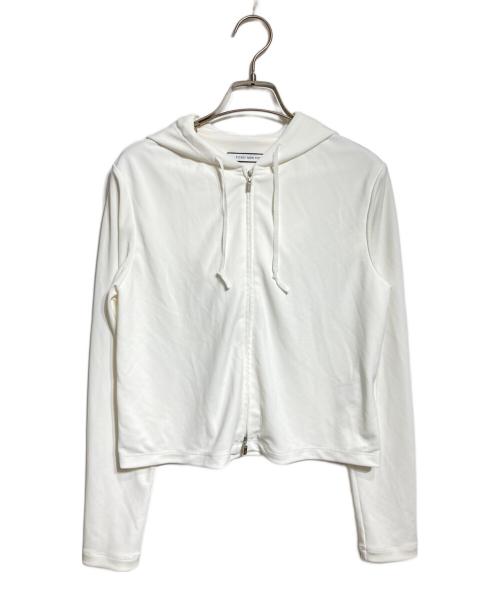 FOXEY NEWYORK（フォクシーニューヨーク）FOXEY NEWYORK (フォクシーニューヨーク) ジップアップパーカー ホワイト サイズ:38の古着・服飾アイテム