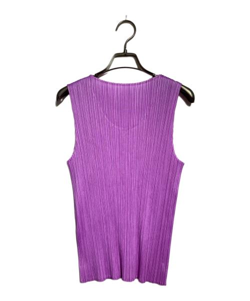 PLEATS PLEASE（プリーツプリーズ）PLEATS PLEASE (プリーツプリーズ) プリーツタンクトップ/ Pleated tank top パープル サイズ:3の古着・服飾アイテム