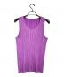 PLEATS PLEASE（プリーツプリーズ）の古着「プリーツタンクトップ/ Pleated tank top」｜パープル