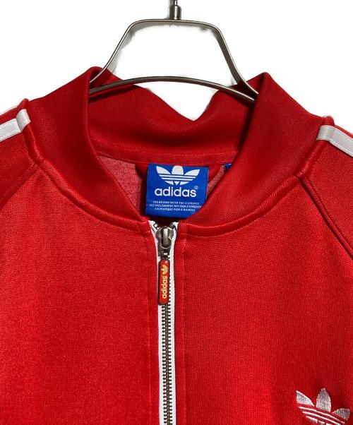 adidas（アディダス）adidas (アディダス) トラックジャケット レッド サイズ:2XOの古着・服飾アイテム