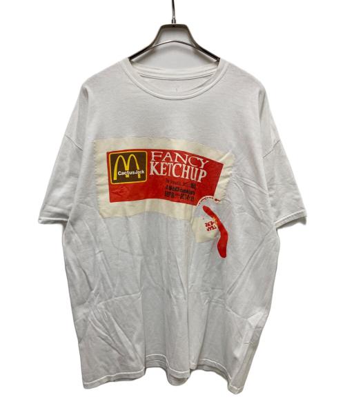 MCDONALD’S（マクドナルド）McDonald’s (マクドナルド) CPFM (カクタスプラント フリーマーケット) Cactus Jack (カクタス・ジャック) FANCY KETCHUP T-SHIRT ホワイト サイズ:XLの古着・服飾アイテム