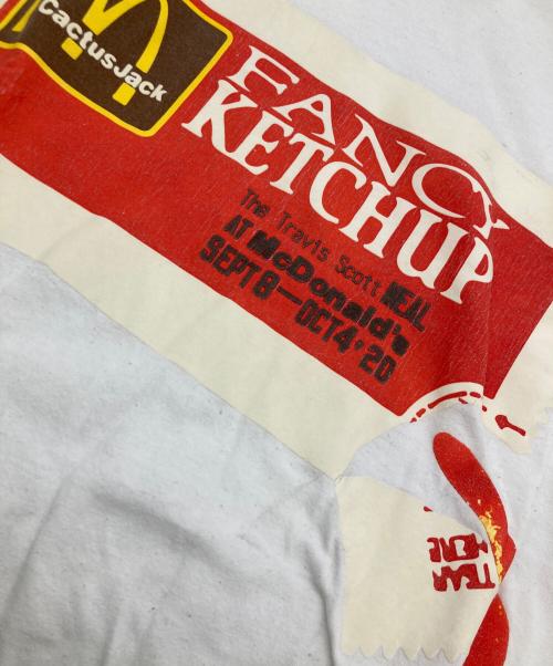 MCDONALD’S（マクドナルド）McDonald’s (マクドナルド) CPFM (カクタスプラント フリーマーケット) Cactus Jack (カクタス・ジャック) FANCY KETCHUP T-SHIRT ホワイト サイズ:XLの古着・服飾アイテム
