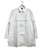 Yohji Yamamoto Costume D’Hommeヨウジヤマモトコスチュームドオム）の古着「オープンカラーシャツ/Open-collar shirt」｜ホワイト