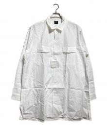 Yohji Yamamoto Costume D’Homme（ヨウジヤマモトコスチュームドオム）の古着「オープンカラーシャツ/Open-collar shirt」｜ホワイト