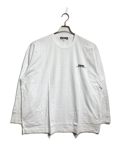 CDG（シーディージー）CDG (シーディージー) ポイントロゴカットソー/Logo-accented cut-and-sew top 242 サイズ:Mの古着・服飾アイテム