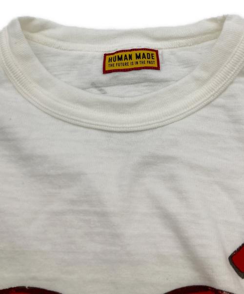 HUMAN MADE（ヒューマンメイド）HUMAN MADE (ヒューマンメイド) ハートロゴTEE ホワイト サイズ:3XLの古着・服飾アイテム