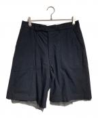 JOHN MASON SMITHジョンメイソンスミス）の古着「WASHED COTTON BROAD SHORT PANTS」｜ブラック