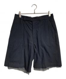 JOHN MASON SMITH（ジョンメイソンスミス）の古着「WASHED COTTON BROAD SHORT PANTS」｜ブラック