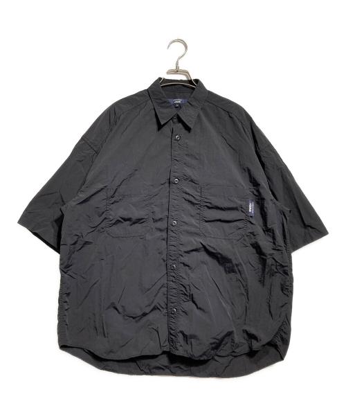 COMME des GARCONS HOMME（コムデギャルソン オム）COMME des GARCONS HOMME (コムデギャルソン オム) ナイロンタッサー シャツ ブラック サイズ:Ｌの古着・服飾アイテム