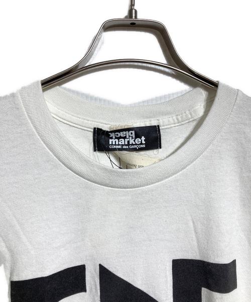 COMME des GARCONS BLACKMARKET（コムデギャルソンブラックマーケット）COMME des GARCONS BLACKMARKET (コムデギャルソンブラックマーケット) プリントカットソー/Printed cut-and-sew top ホワイト サイズ:XLの古着・服飾アイテム