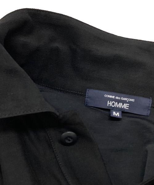 COMME des GARCONS HOMME（コムデギャルソン オム）COMME des GARCONS HOMME (コムデギャルソン オム) ストレッチカルゼポロシャツ/Stretch Kersey Polo Shirt ブラック サイズ:Mの古着・服飾アイテム