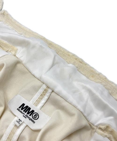 MM6 Maison Margiela（エムエムシックスメゾンマルジェラ）MM6 Maison Margiela (エムエムシックスメゾンマルジェラ) ベロアカットオフジレ/Velour Cut-Off Gilet ベージュ サイズ:36の古着・服飾アイテム