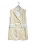 MM6 Maison Margiela（エムエムシックスメゾンマルジェラ）の古着「ベロアカットオフジレ/Velour Cut-Off Gilet」｜ベージュ