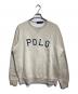 POLO RALPH LAUREN（ポロ・ラルフローレン）の古着「ガゼットVロゴスウェット/Gazette V-Logo Sweatshirt」｜ベージュ