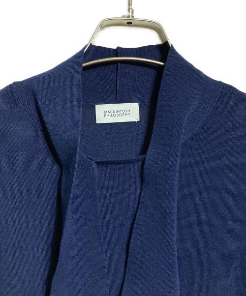 MACKINTOSH PHILOSOPHY（マッキントッシュ フィロソフィー）MACKINTOSH PHILOSOPHY (マッキントッシュ フィロソフィー) リボンタイニット ネイビー サイズ:38の古着・服飾アイテム